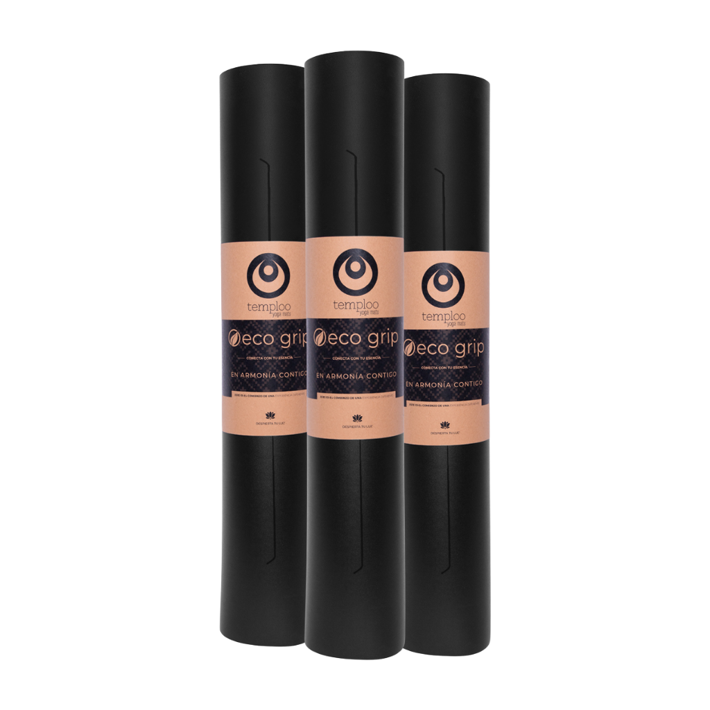 Eco Grip Negro Bodegon | Temploo Yoga Mats | Tapetes de Yoga