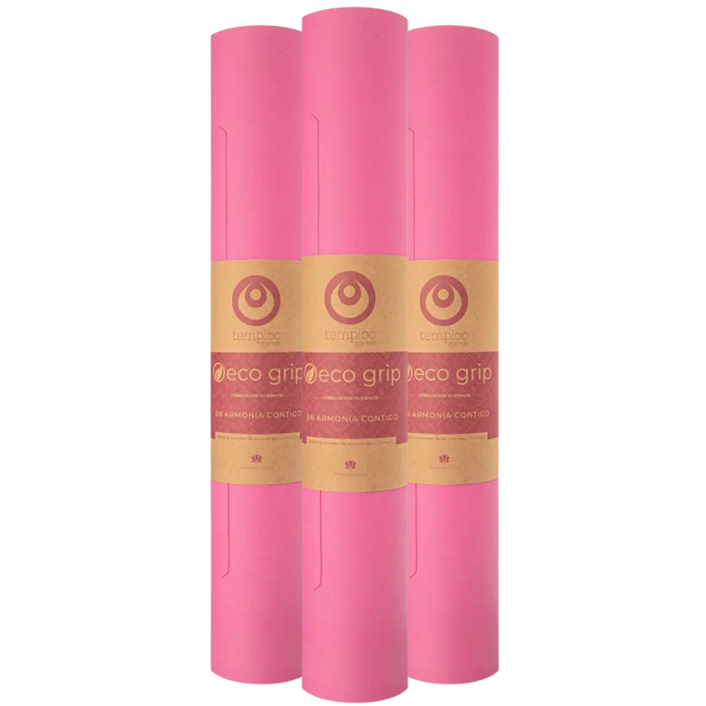 Ecogrip rosa | Temploo Yoga Mats | Tapetes de Yoga